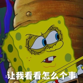 让我看看怎么个事 海绵宝宝 派大星 章鱼哥 动画片 搞笑表情