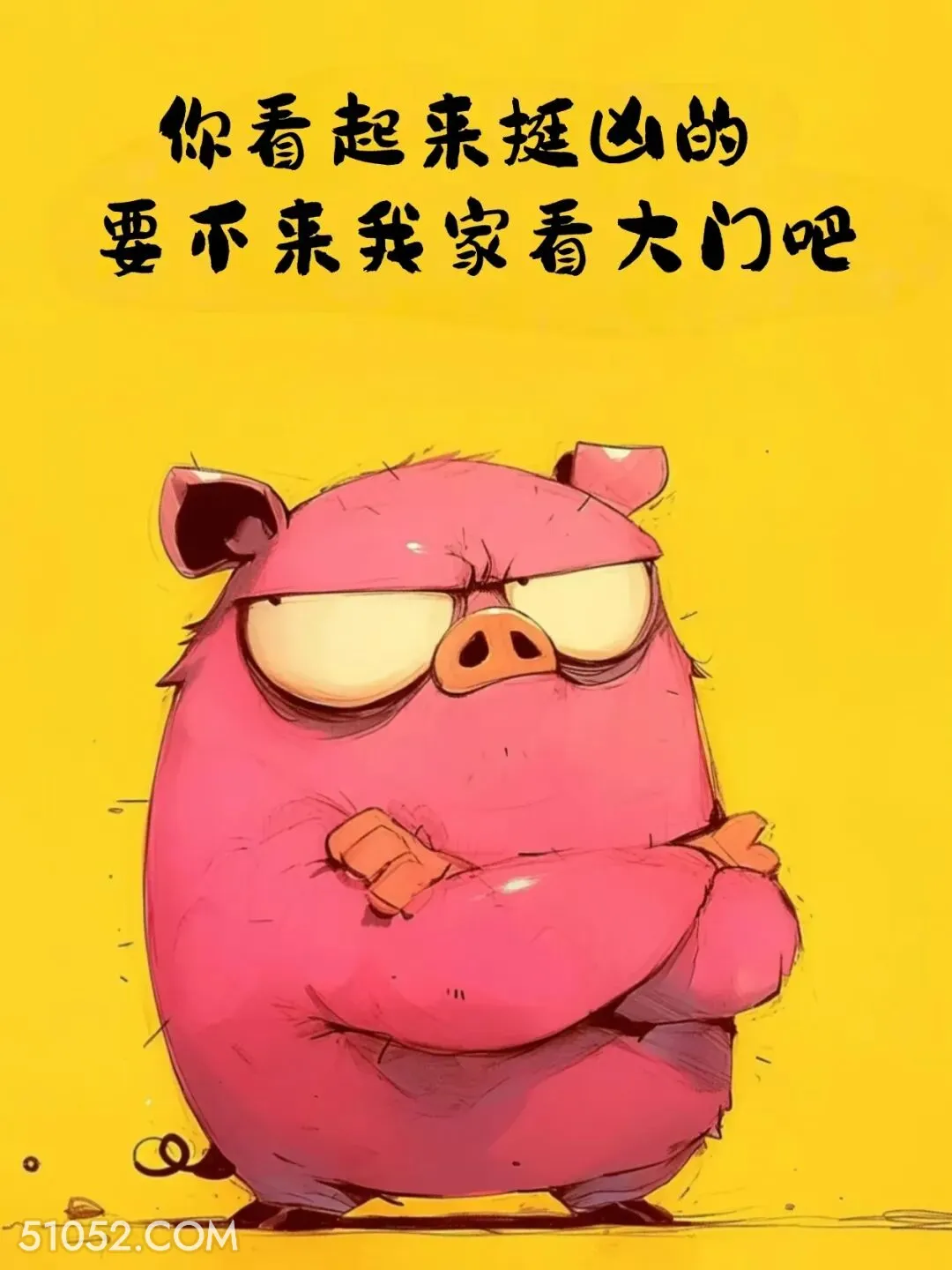 你看起来挺凶，要不来我家看大门吧 小动物 吵架 噎死人 搞笑文案