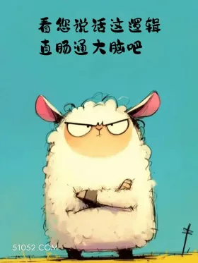 看你说话的逻辑，直肠通大脑吧 小动物 吵架 噎死人 搞笑文案