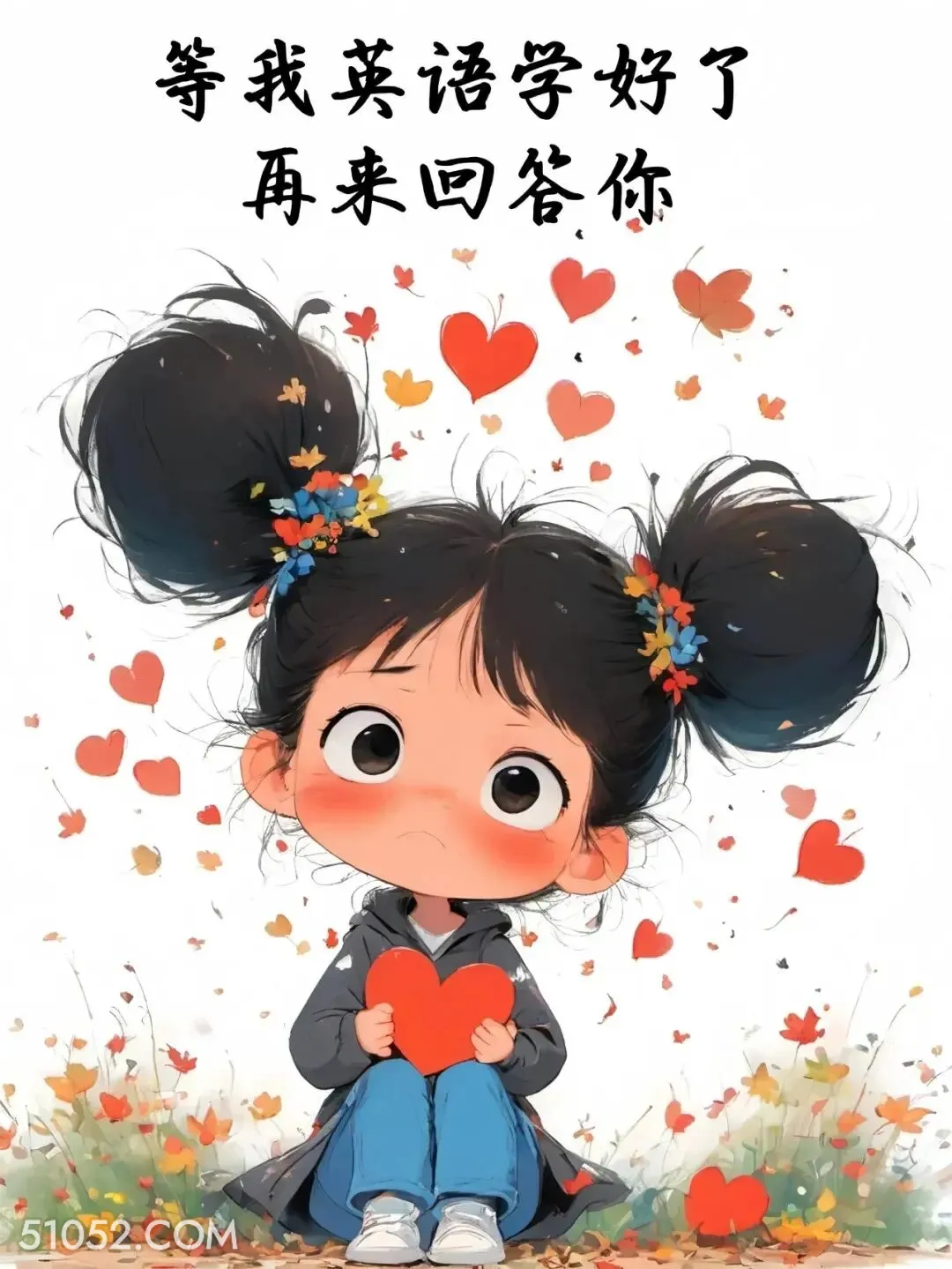 等我英语学好了再来回答你 小女孩 神回复 怼人文案