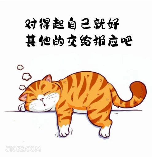 对得起自己就好，其他交给报应 猫猫 摆烂 笑死了 搞笑文案 发朋友圈