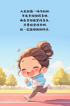 人生就像马拉松，在于你能坚持多久 女孩 发朋友圈 走心文案