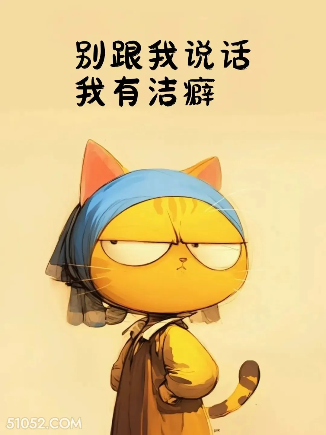 别跟我说话，我有洁癖 小动物 吵架 噎死人 搞笑文案