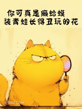 你可真是癞蛤蟆装青蛙，长得丑玩的话 小动物 吵架 噎死人 搞笑文案