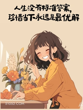 人生没有标准答案 女孩 发朋友圈 走心文案