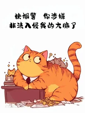 你涉嫌非法入侵我的大脑 猫猫 想你了 搞笑回复 搞笑文案