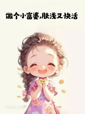 做个小富婆，肤浅又快活 小女孩 旺自己 金句 治愈文案