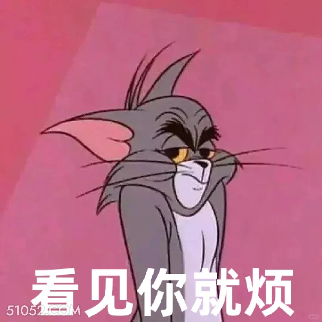 看见你就烦 猫和老鼠 动画片 汤姆猫 杰瑞 搞笑表情