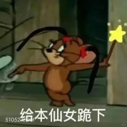 给本仙女跪下 猫和老鼠 动画片 汤姆猫 杰瑞 搞笑表情