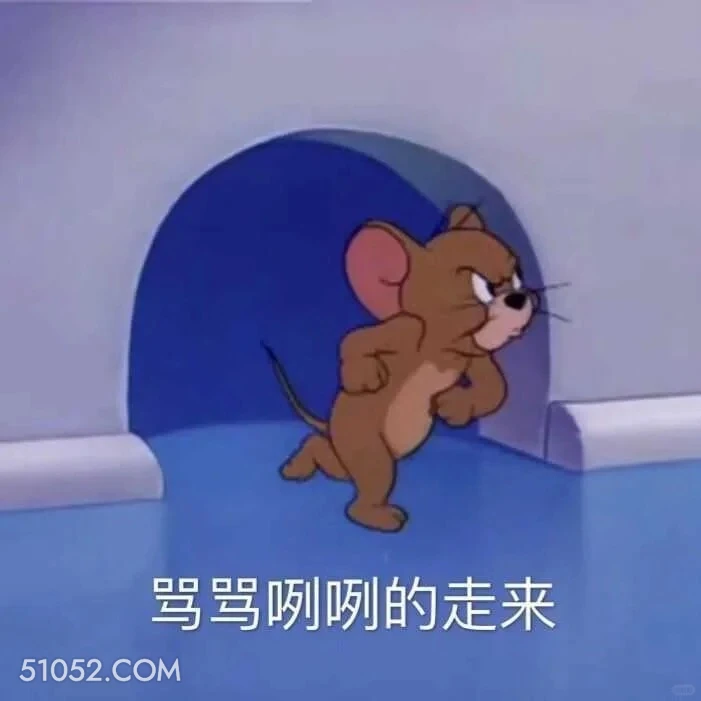 骂骂咧咧的走来 猫和老鼠 动画片 汤姆猫 杰瑞 搞笑表情