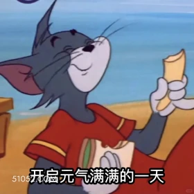 开启元气满满的一天 猫和老鼠 动画片 汤姆猫 杰瑞 搞笑表情