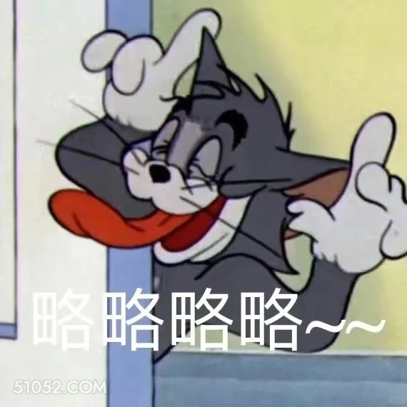 略略略 猫和老鼠 动画片 汤姆猫 杰瑞 搞笑表情