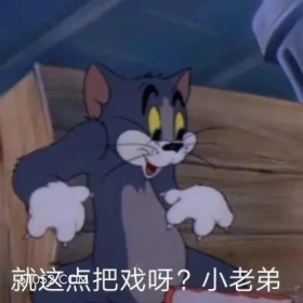 就这点把戏呀 猫和老鼠 动画片 汤姆猫 杰瑞 搞笑表情
