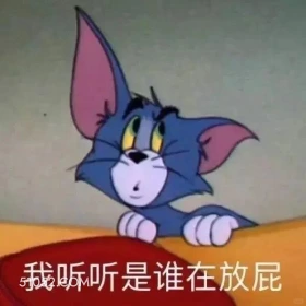 我听听谁在放屁 猫和老鼠 动画片 汤姆猫 杰瑞 搞笑表情