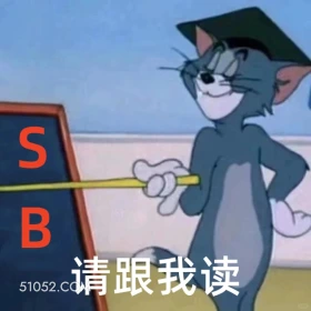 请跟我读 SB 猫和老鼠 动画片 汤姆猫 杰瑞 搞笑表情