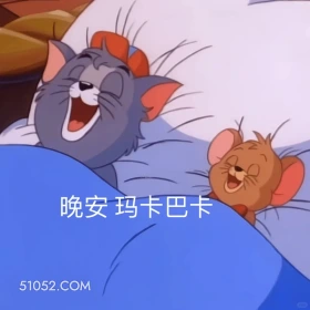 晚安玛卡巴卡 猫和老鼠 动画片 汤姆猫 杰瑞 搞笑表情