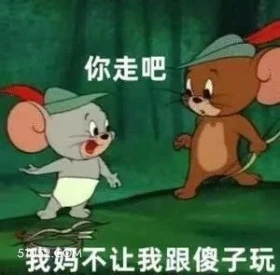 你走吧，我妈不让我跟傻子玩 猫和老鼠 动画片 汤姆猫 杰瑞 搞笑表情