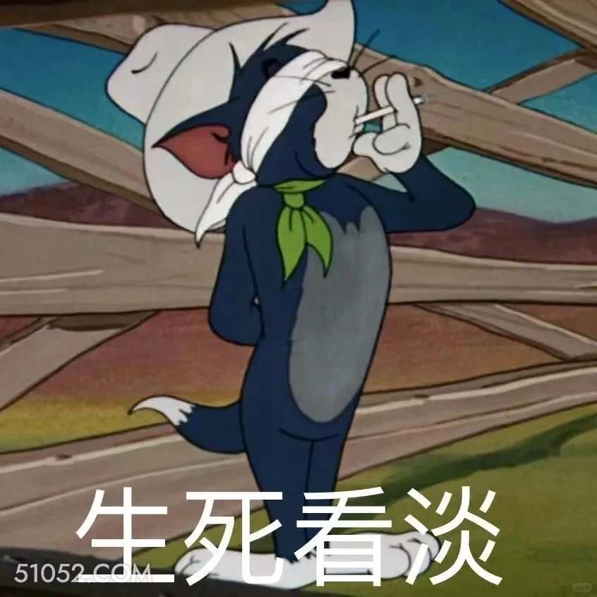 生死看淡 猫和老鼠 动画片 汤姆猫 杰瑞 搞笑表情