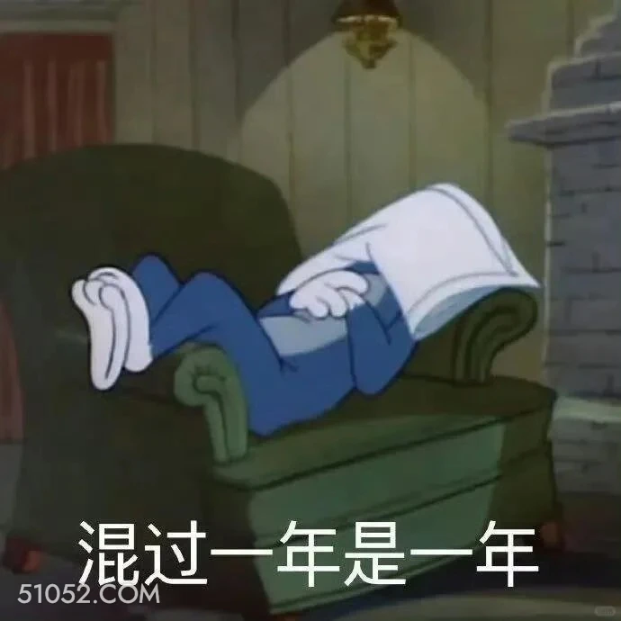 混过一年是一年 猫和老鼠 动画片 汤姆猫 杰瑞 搞笑表情
