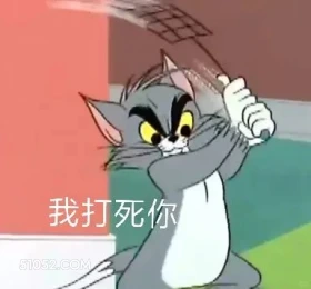 我打死你 猫和老鼠 动画片 汤姆猫 杰瑞 搞笑表情