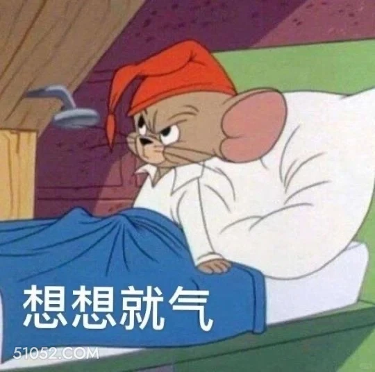 想想就气 猫和老鼠 动画片 汤姆猫 杰瑞 搞笑表情