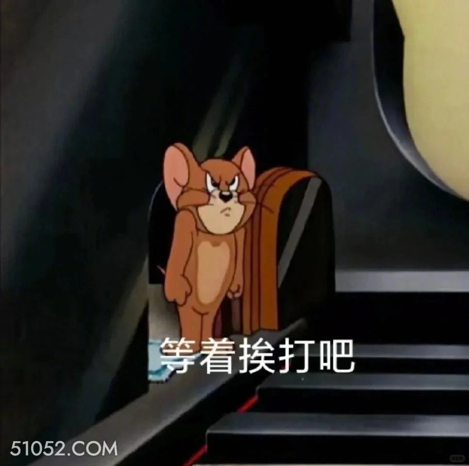等着挨打吧 猫和老鼠 动画片 汤姆猫 杰瑞 搞笑表情