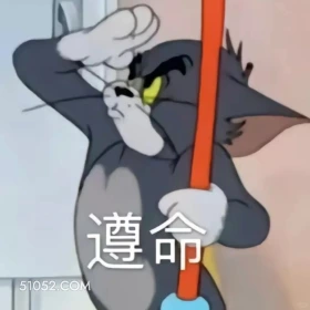 遵命 猫和老鼠 动画片 汤姆猫 杰瑞 搞笑表情