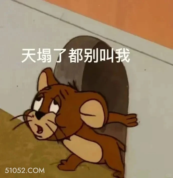 天塌了都别叫我 猫和老鼠 动画片 汤姆猫 杰瑞 搞笑表情
