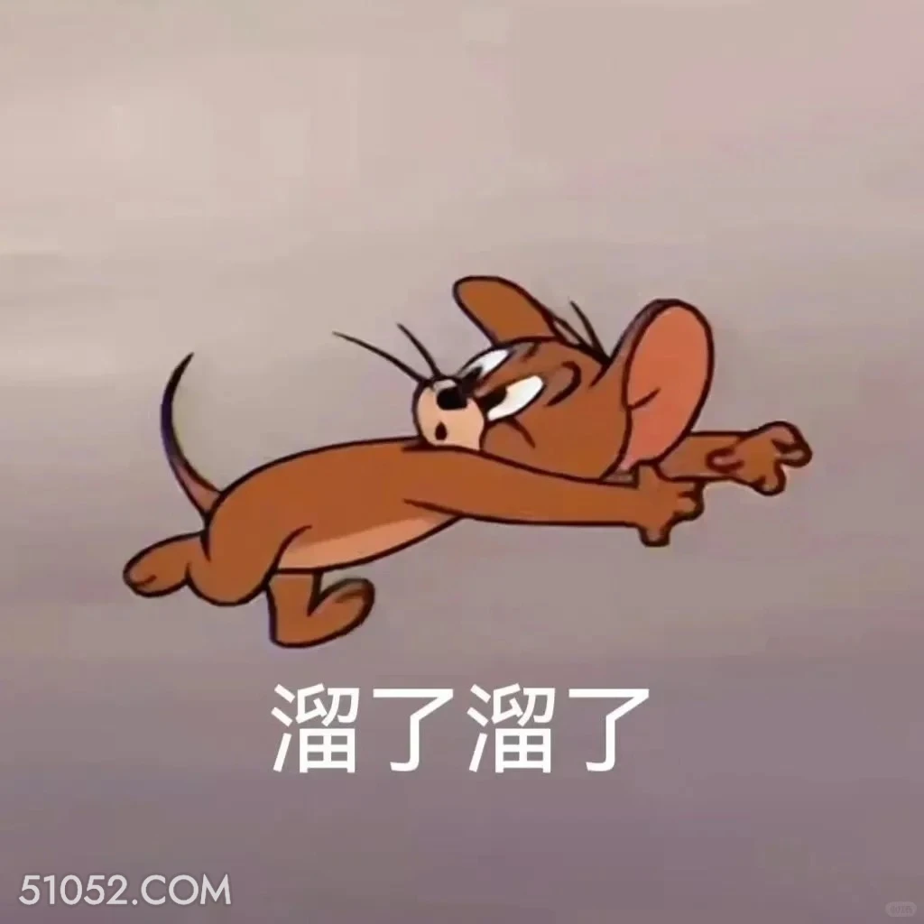 溜了溜了 猫和老鼠 动画片 汤姆猫 杰瑞 搞笑表情