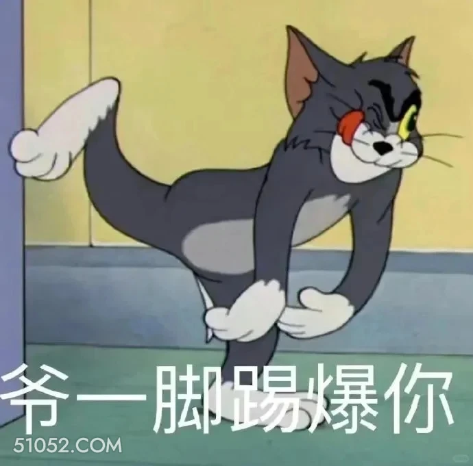 爷一脚踢爆你 猫和老鼠 动画片 汤姆猫 杰瑞 搞笑表情
