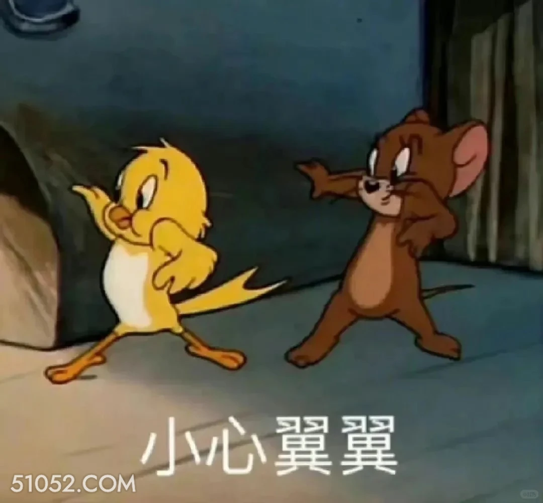 小心翼翼 猫和老鼠 动画片 汤姆猫 杰瑞 搞笑表情