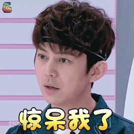 惊呆我了 明星表情包 何炅 主持人 搞笑表情