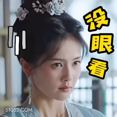没眼看 明星表情包 白鹿 白梦妍 搞笑表情