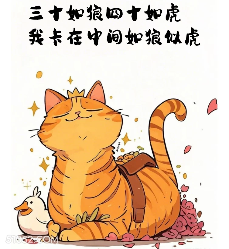 三十如狼四十如虎，我卡在中间如狼似虎 猫猫 你多大了 神回复 搞笑文案