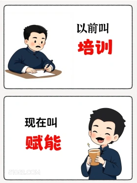 以前叫培训现在叫赋能 鲁迅 网络新名词 有梗 搞笑文案