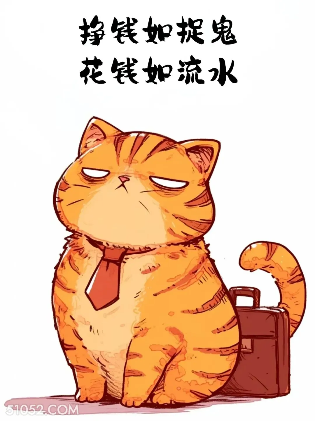 挣钱如捉鬼，花钱如流水 猫猫 发工资啦 打工人 搞笑文案