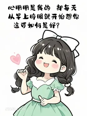 每天睁眼就开始想你 小女孩 小男孩 撩人 走心文案