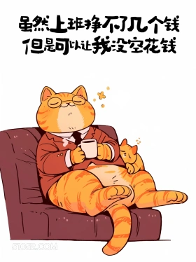 虽然上班挣不了钱，但可以让我没空花钱 猫猫 发工资啦 打工人 搞笑文案