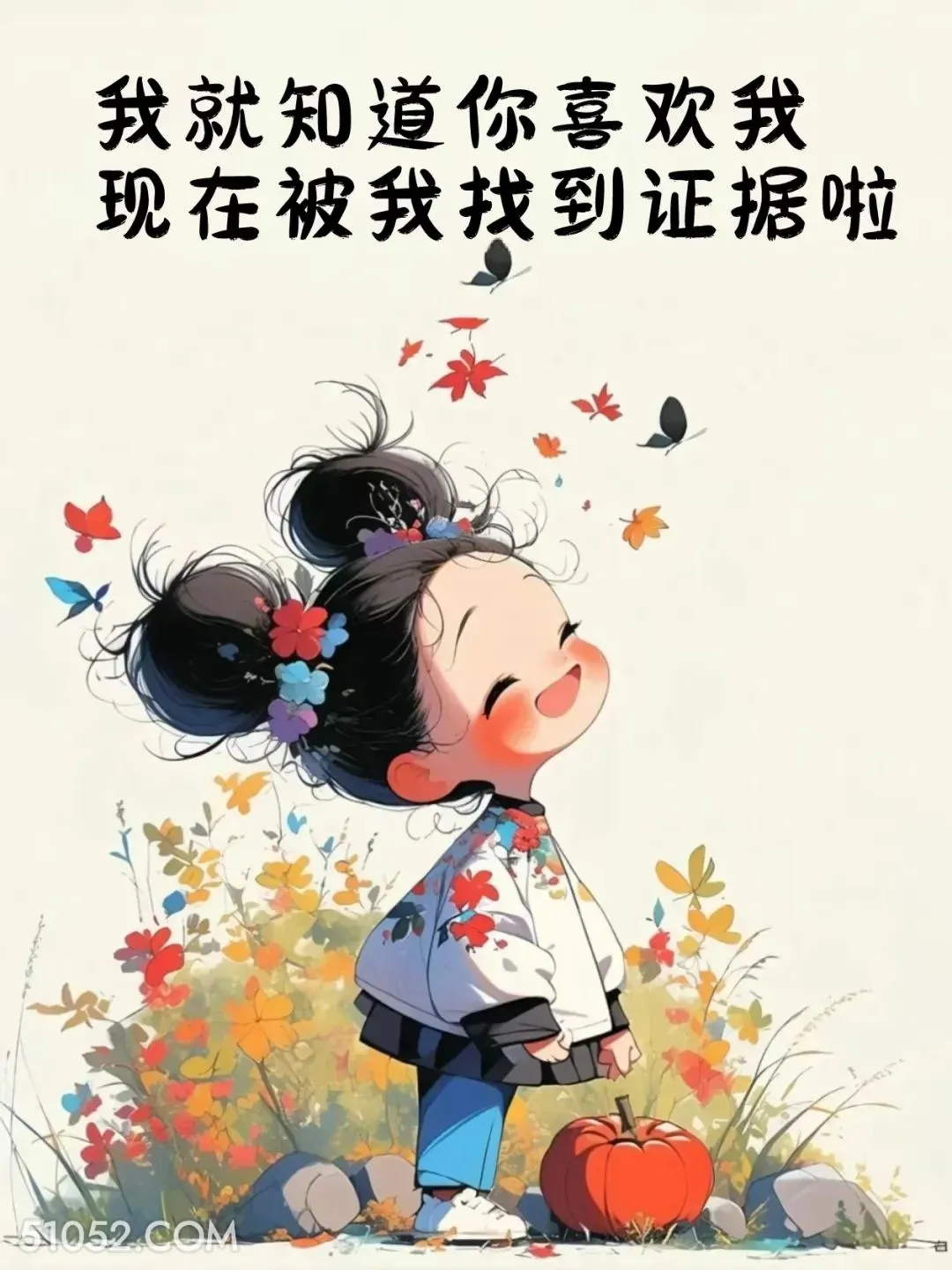 被我找到你喜欢我的证据啦 小女孩 收红包 神回复 搞笑文案