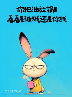 你把油放锅里看看是油溅还是你贱 小动物 吵架 镇场子 搞笑文案