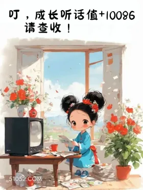 成长听话值＋10086 小女孩 收红包 神回复 搞笑文案