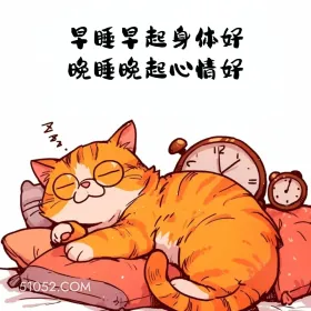 早睡早起身体好，晚睡晚起心情好 猫猫 有梗 搞笑文案