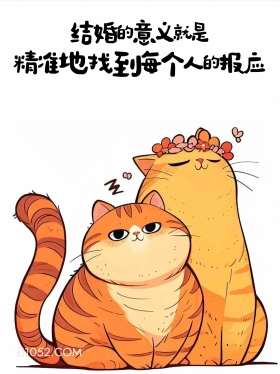 结婚的意义就是精准找到每个人的报应 猫猫 歪理 走心文案