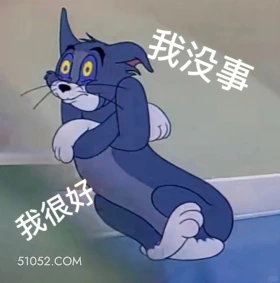 我没事我很好 猫和老鼠 动画片 汤姆猫 杰瑞 搞笑表情