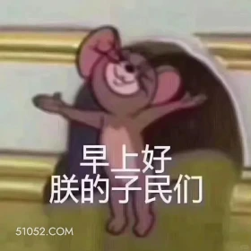 早上好朕的子民们 猫和老鼠 动画片 杰瑞 汤姆猫 搞笑表情
