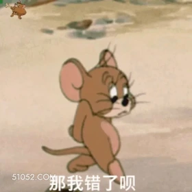 那我错了呗 猫和老鼠 动画片 汤姆猫 杰瑞 搞笑表情