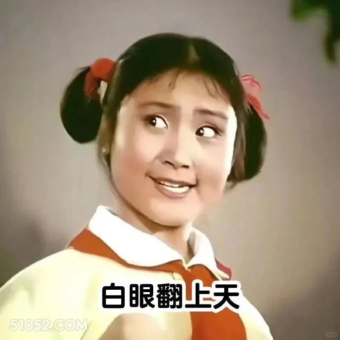 白眼翻上天 渡口 样板戏 小燕 打工人 搞笑表情