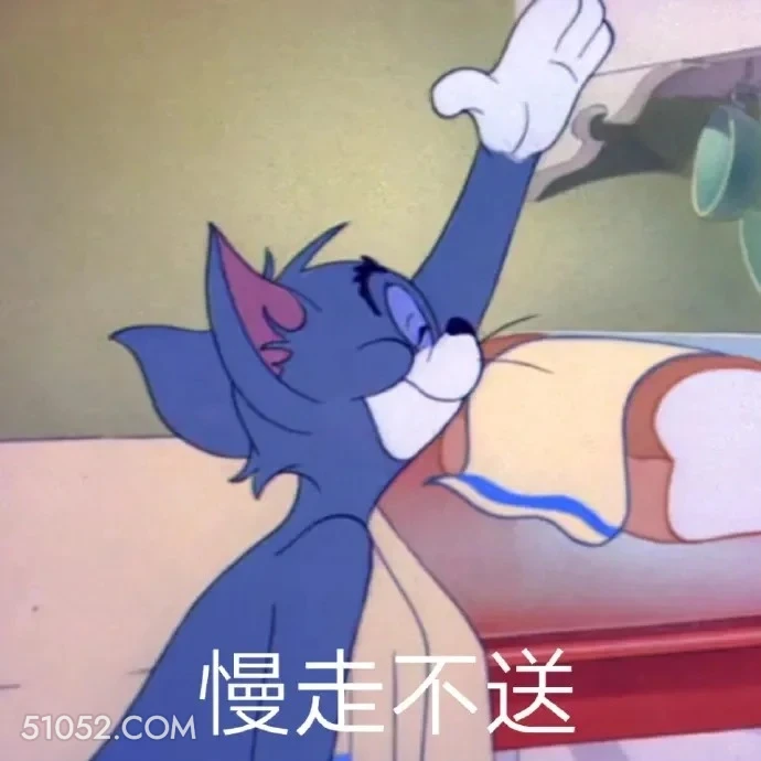 慢走不送 猫和老鼠 动画片 杰瑞 汤姆猫 搞笑表情