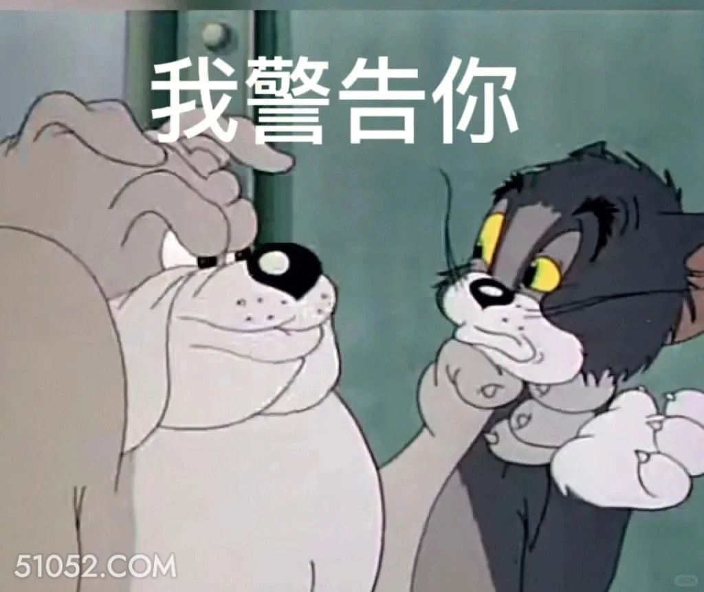 我警告你 猫和老鼠 动画片 汤姆猫 杰瑞 搞笑表情