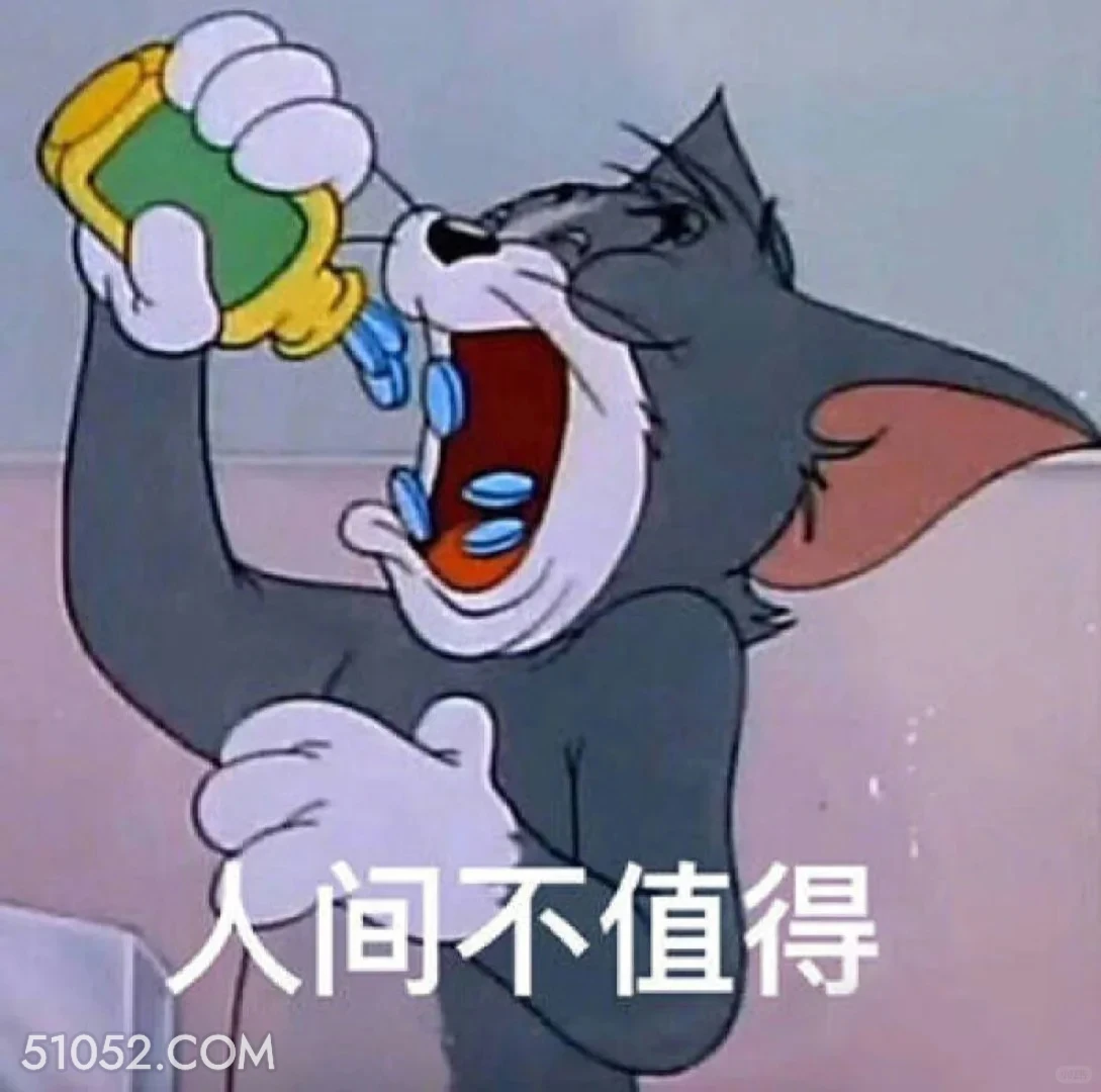 人间不值得 猫和老鼠 动画片 杰瑞 汤姆猫 搞笑表情